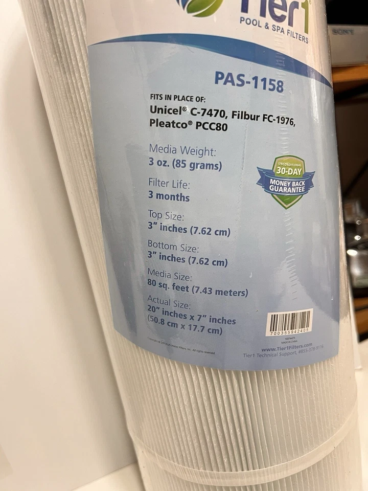 Tier1 Pool & Spa Filter Cartridge Replacement for Pentair Clean & Clear Plus - Image 3 of 4