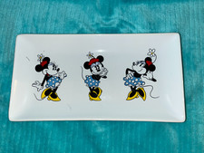 NEW Disney Store Minnie Mouse Ceramic Trinket Tray Jewelry Dish Table Decoration