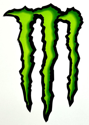 x10 Monster Energy Drink 2 3/4'' X 4'' Mean Green Logo Sticker Authentic Beverage