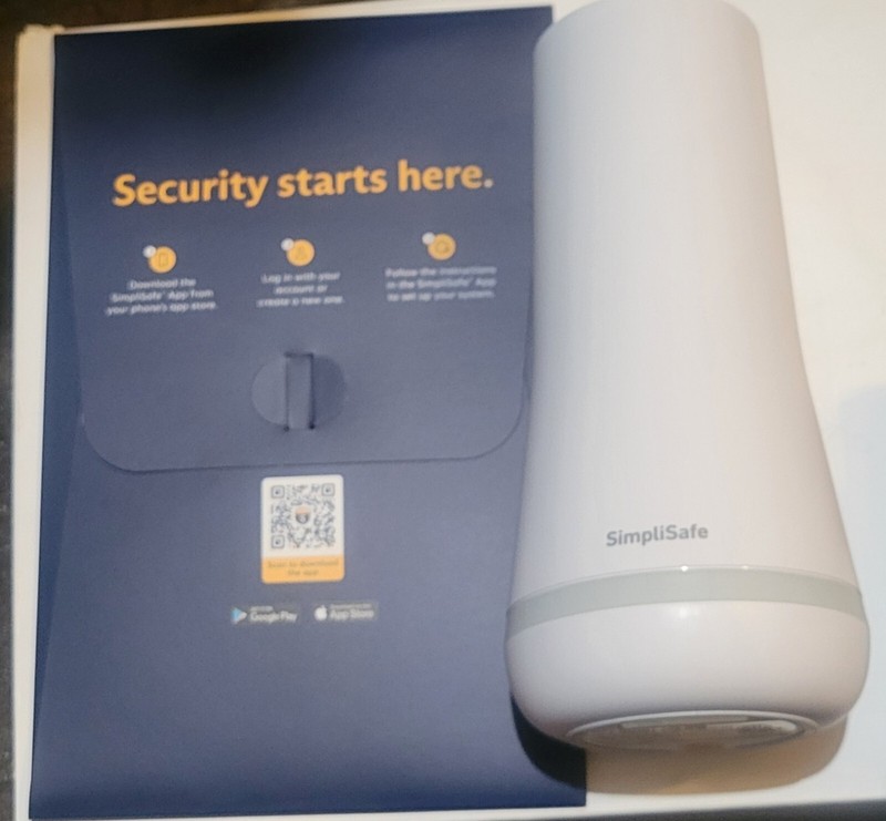 SimpliSafe 4 Piece Wireless Home Security System - White