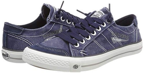 Sneakers Washed Canvas Shoes Navy 
