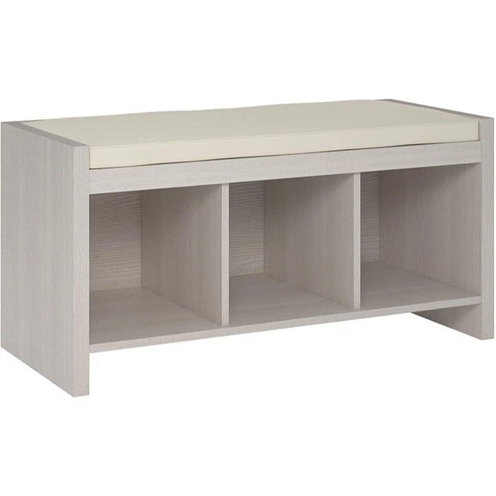 Ameriwood home storage cheap bench with cushion