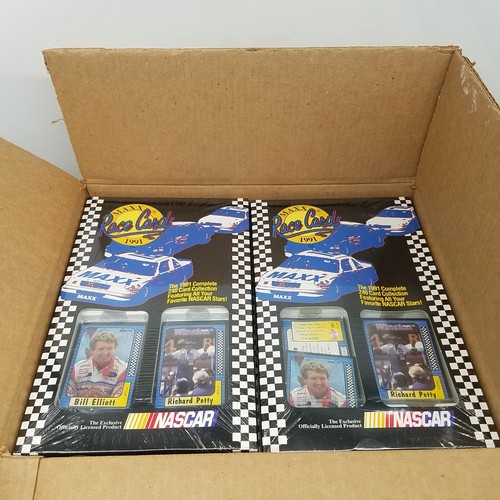 1x Caja de Estuche Sellado - MAXX 1991 Tarjetas de Carrera Juego de Tarjetas Nascar - 240 Tarjetas - Imagen 3 de 7