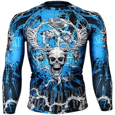BTOPERFORM [FX-139B] Skin Tight Compression Under Rash guard Base layer Gym MMA