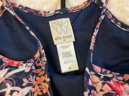 2 Piece Girls' Size 16 Spring & Summer Floral Print Outfit Set by Ella Moss-NWT! - Picture 6 of 9