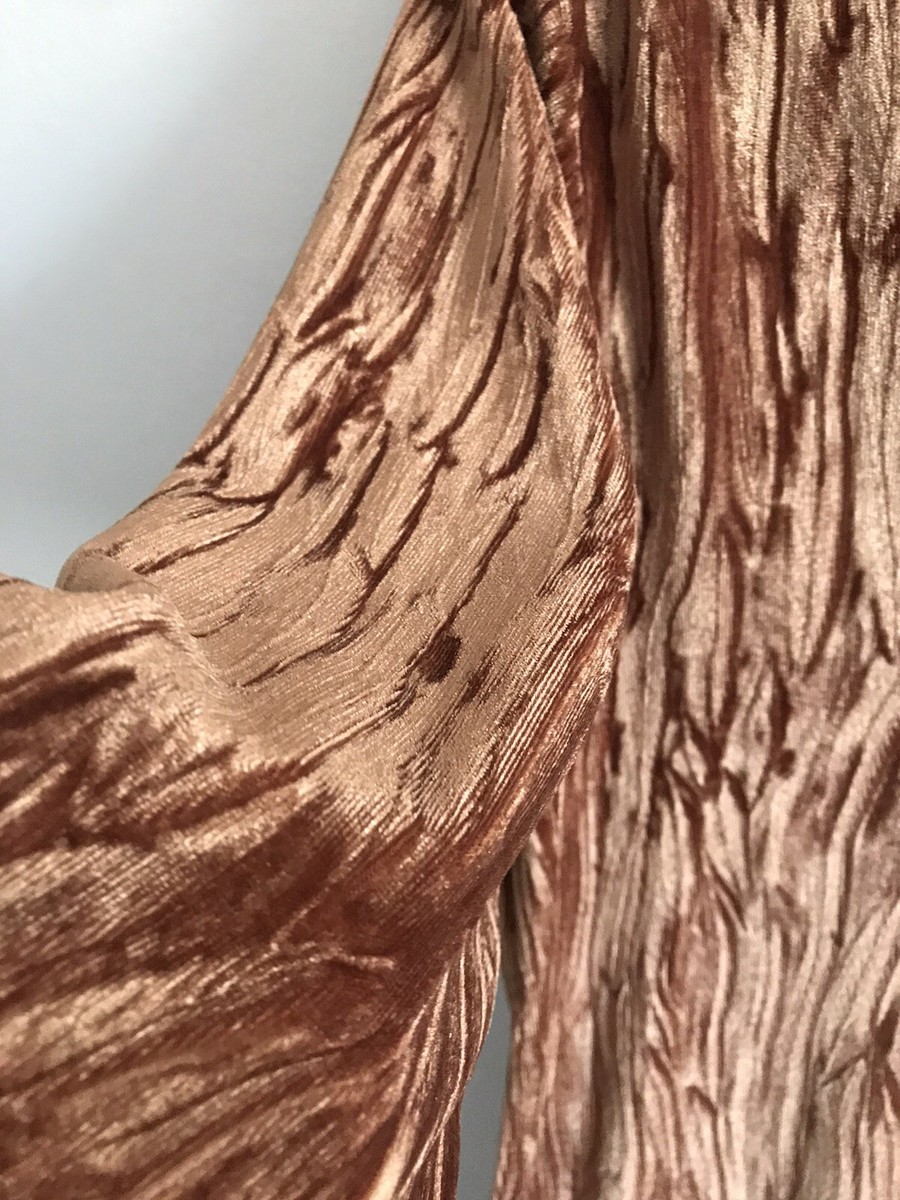 Gold Velvet Dress Zara Size M | eBay