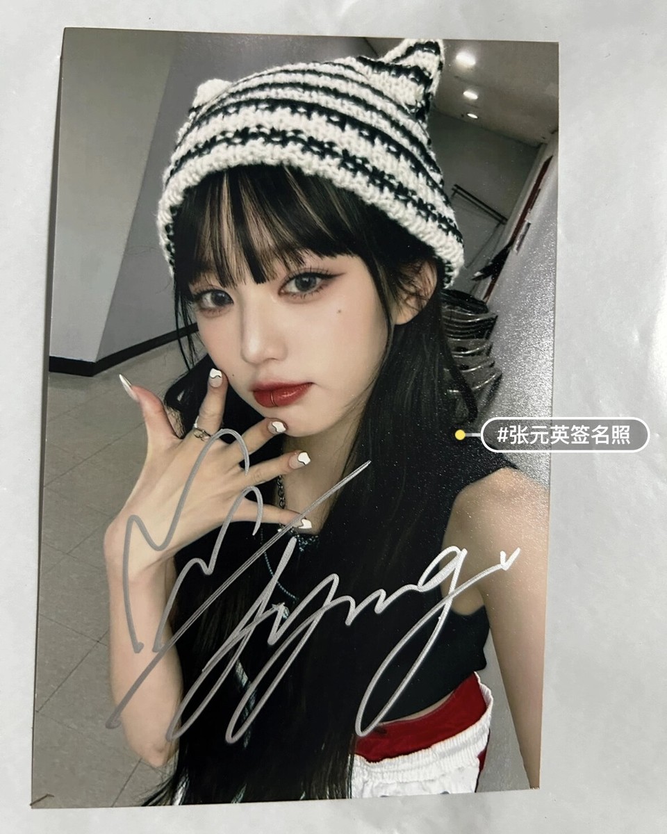 Ive Jang Wonyoung Autograph Photos Fidelity Signature 6 Inch Gift