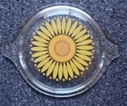 Vintage Pyrex Daisy Sunflower Yellow Casserole Replacement Lid 8 470-C