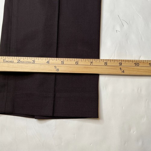 Calvin Klein Men's 34x32 Slim-Fit Stretch Dress Pants Wine/Black Houndstooth NWT - Picture 5 of 8