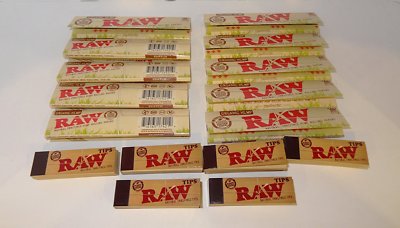 RAW, ELEMENTS AND QUINTESSENTIAL COMBOS SMOKING BUNDLE SET FILTER TIPS RAW RIZLA