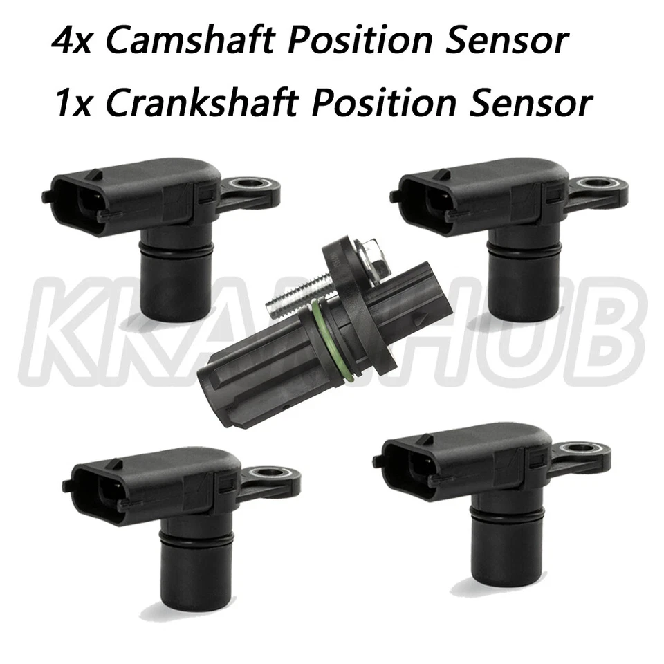 4x Camshaft & 1x Crankshaft Position Sensor for 2011-2017 Buick Enclave V6 3.6L Foto 2 de 4