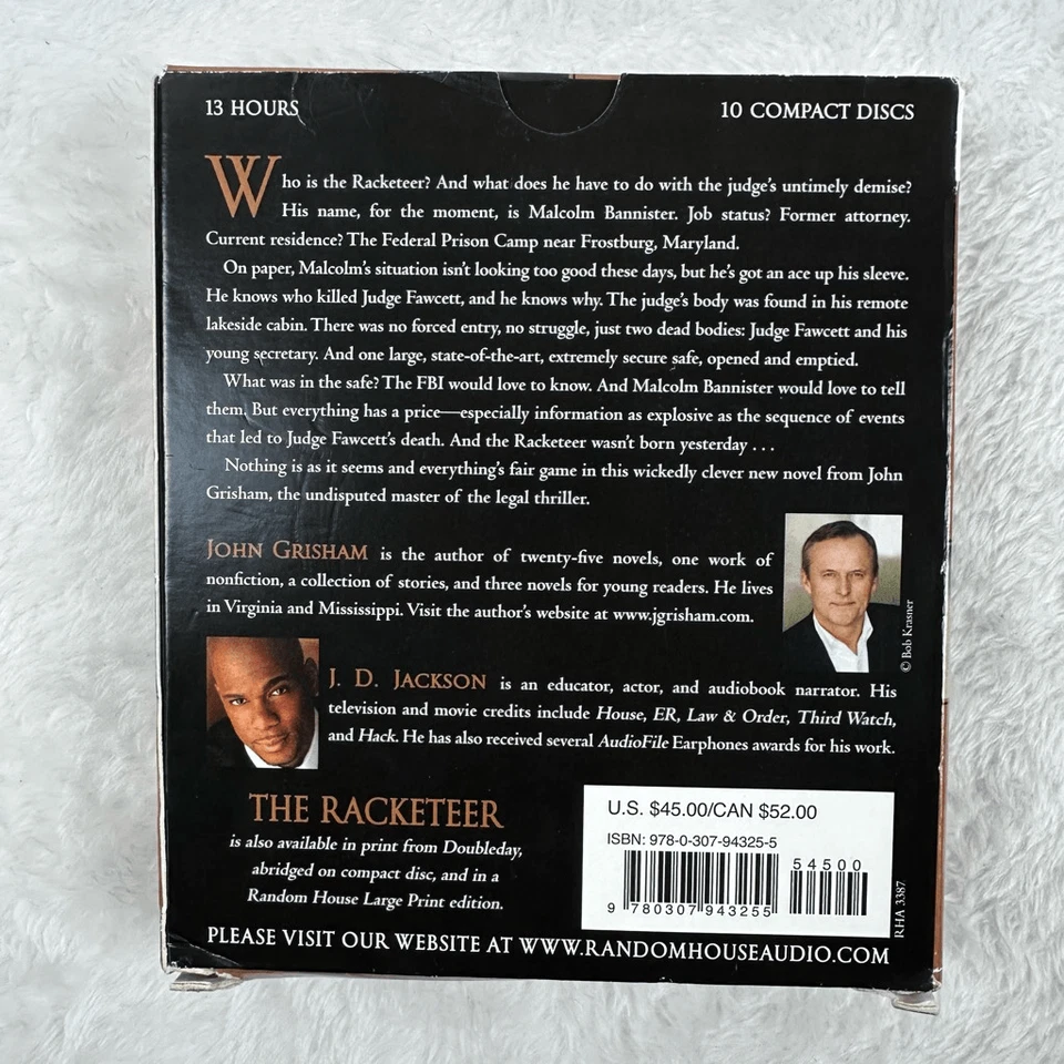 The Racketeer by John Grisham 10 Disc Audiobooks - Image 2 of 4