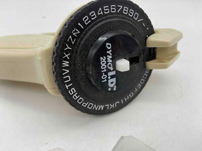 Dymo 2001-01 Label Maker White Color with 9 Different Color Tapes Used READ!!