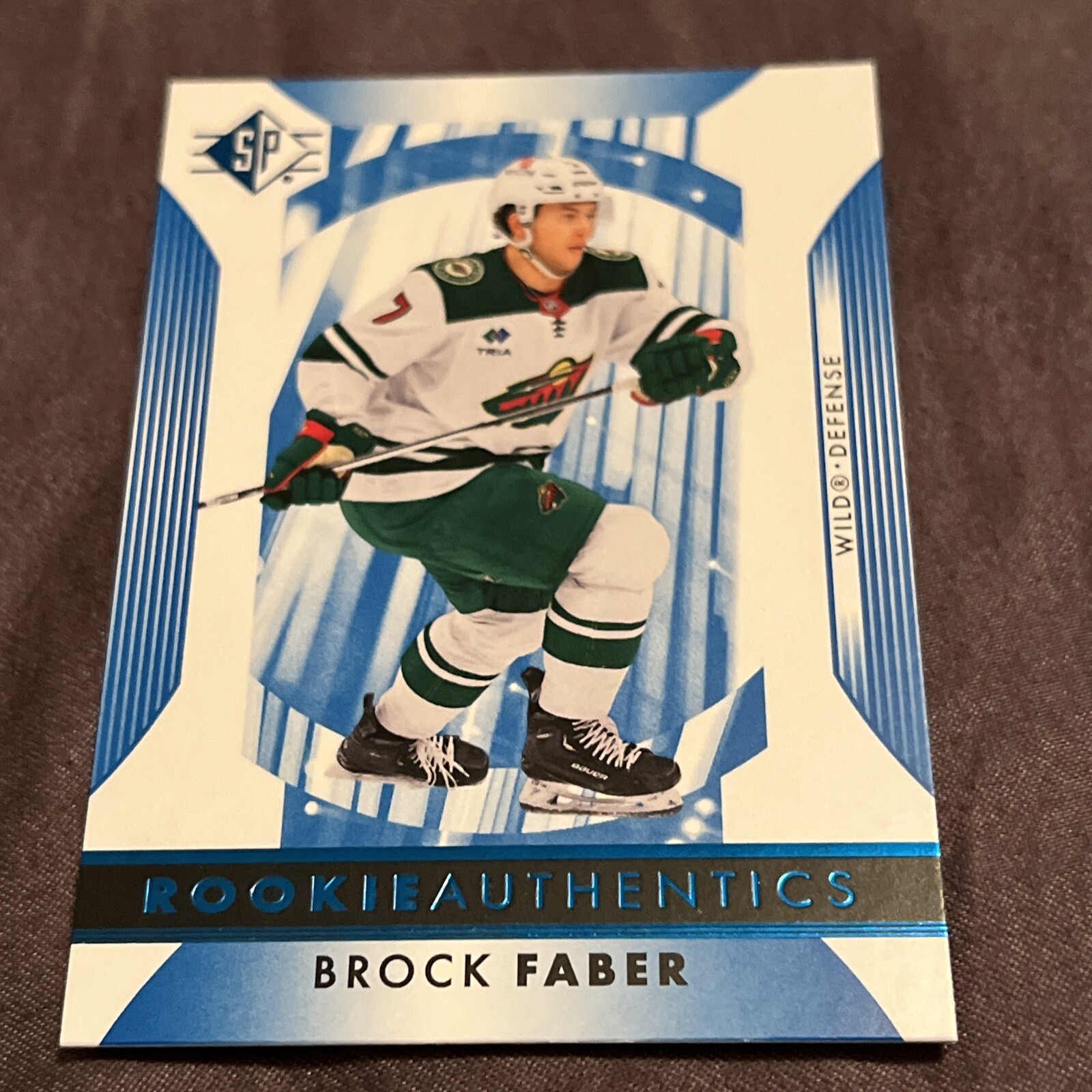 23-24 Upper Deck SP Hockey Rookie Authentics Blue Brock Faber