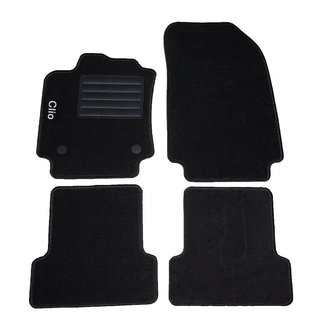 MOTOS Set Tappetini Auto E Bagagliaio Per Renault Clio IV (2015-2019): Gomma Antiscivolo, Resistenti E Facili Da Pulire, Protezione Totale - 2