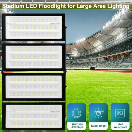 4X 400W Led Fluter Outdoor 40000LM Aussenstrahler Flutlicht Kaltweiß Strahler - Bild 8 von 11