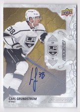19-20 Upper Deck Engrained Carl Grundstrom Auto Rookie Oak LA Kings RC 2019