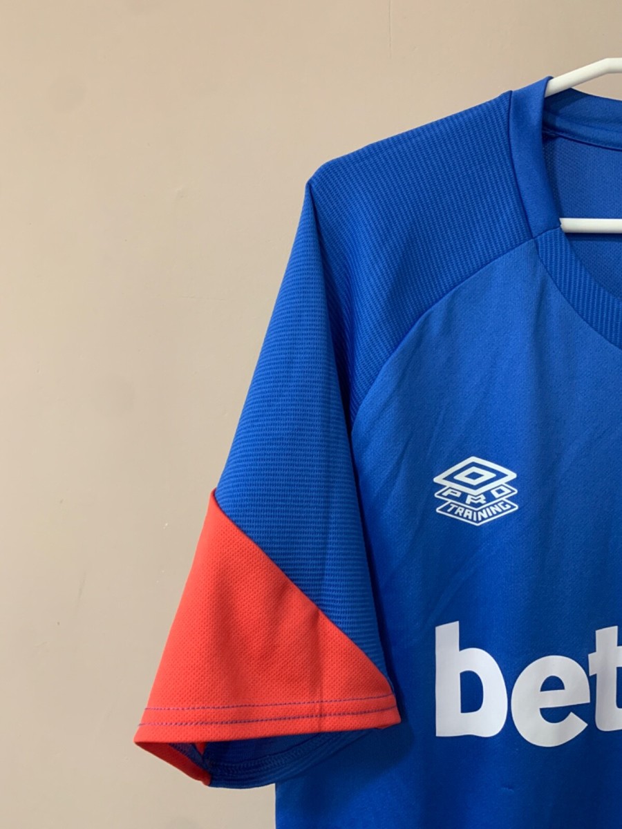 West Ham United Training Football Shirt Umbro Soccer Jersey Blue