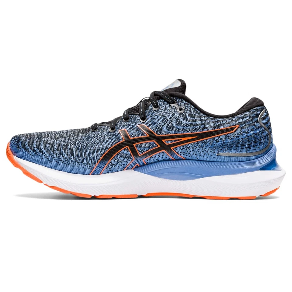Asics Gel Cumulus 24 Hombre Correr Negro/Naranja Impactante Talla 11.5 Ancho Foto 3 de 4