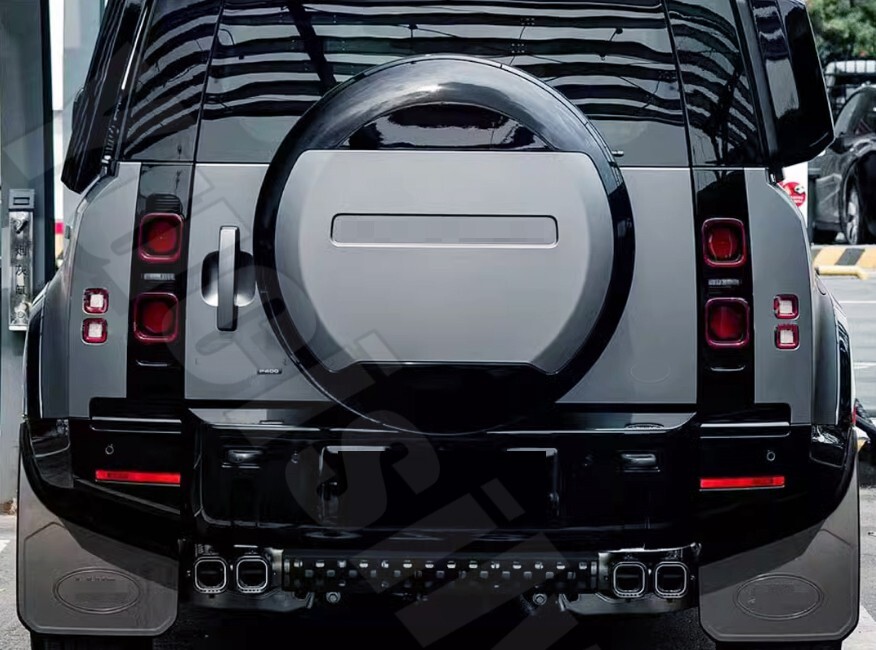 Eiger Grey Spare Tire Wheel Cover for Defender 110 90 130 20202025