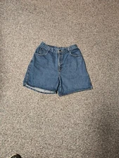 Vintage Gitano Women's Short Denim Blue Jeans Sz 14 High Waisted. DM16