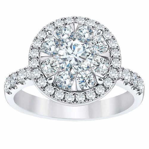 Orecchini A Lobo In Argento 925 Con Diamanti Naturali Taglio Rotondo 0.40 Ct | Colori Champagne E Bianco | Gioielli Eleganti In Argento Massiccio | Confezione Regalo Inclusa - 2
