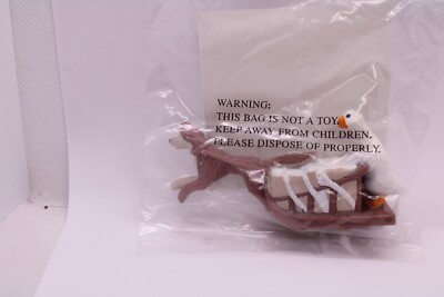 Vintage 1995 Hardees Balto Figur Spielzeug - Borris und Balto auf Schlitten