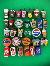 Schuh Charms passend für Krokusse PVC Kaffee...
