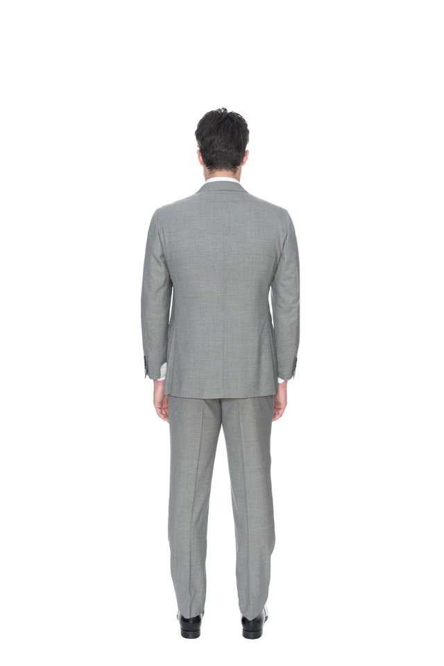 $4760 Traje D'AVENZA Gris Lana 120 Seda Doble Pecho Cosido a Mano 42 EE. UU. / 52 UE Foto 2 de 4