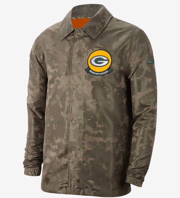 Nike Green Bay Packers Salute To Service Military Windbreaker Jacket