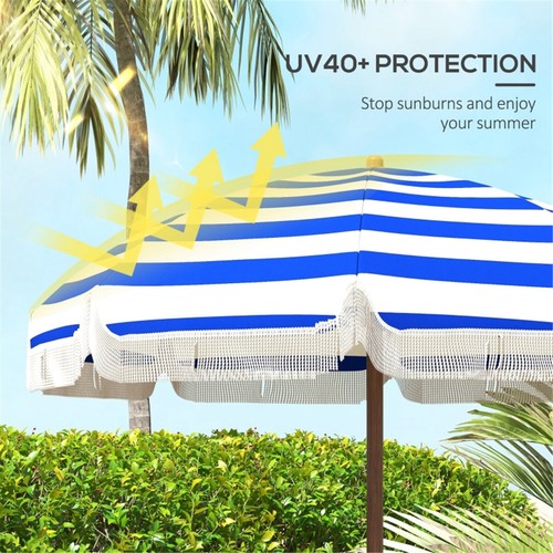Beach Umbrella UV Portable Outdoor Sunshade Easy Setup Lightweight - Picture 6 of 6