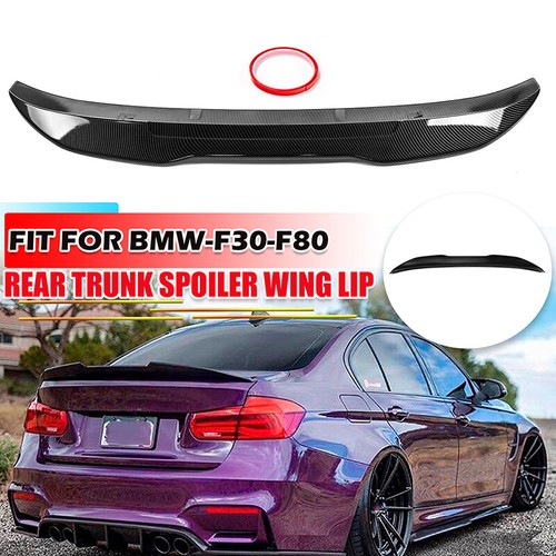 For BMW F30 F80 335i 328i Carbon Fiber Rear Trunk Spoiler Wing Lip PSM Style - Picture 1 of 9