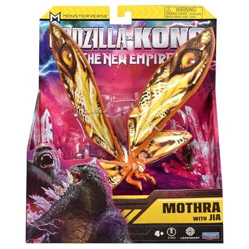 Godzilla x Kong The New Empire 6-Inch Mothra Action Figure Toy Includes Mini Jia - Picture 1 of 7