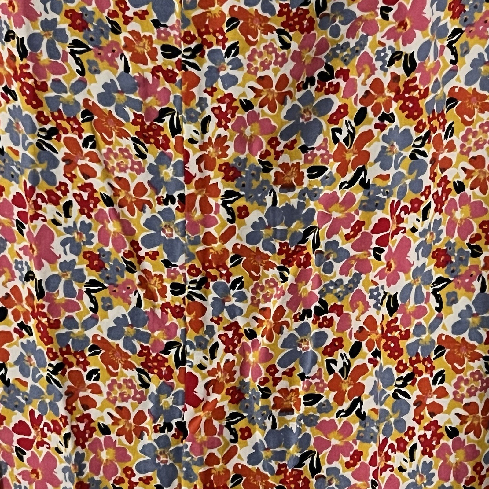 Aloha Print Sundress Size Small Floral Hawaiian Slip Dress Blue Pink Gold Red