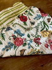 C & F Enterprises Standard Pillow Shams Williamsburg Cottage Garden Quilted 💐