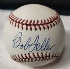 Bob Feller Autograph Baseball- Cleveland Indians HOFer