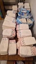 Huge batch: 166x vintage diapers Plastic backed vtg nappy maxi midi Pampers