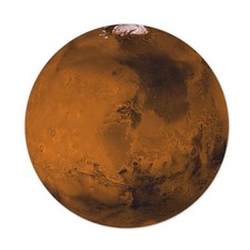 Mars 7.5" Round Mousepad 1/4 Thick