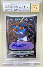 2019 Panini Obsidian Vladimir Guerrero Jr. Purple RC Auto Jersey #27/99 BGS 8.5