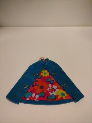 VINTAGE 1960s BARBIE FRANCIE  STYLE SETTERS #1268 BLUE VELVET CAPE Japan VGC