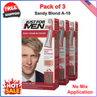 Just For Men Easy Comb-In Hair Color Kit Ammonia Free A-10 Sandy Blonde 3 Pack