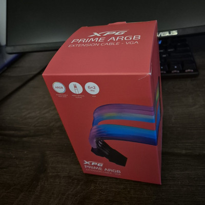 Adata XPG Prime ARGB Verlängerungskabel 6+2 Pin PCIe, Extension Cable, für GPU