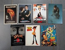 Retro Movie Postcards. 1980s 90s. Vintage.  Set Of 7. Movie Memorabilia