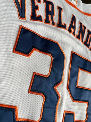 Majestic Houston Astros 2017 World Series Verlander #35 Men’s 2XL (24.5x31) - Picture 11 of 11