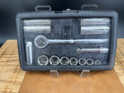 CRAFTSMAN 34810 14 PIECE 3/8  DRIVE 6 POINT SAE STANDARD SOCKET TOOL KIT SET USA