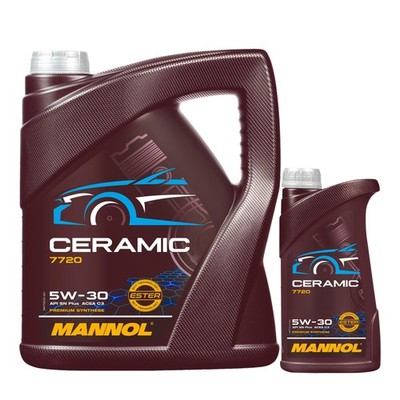 6 L MANNOL Ceramic 5W-30 7720 Motoröl für API SN Plus ACEA C3 BMW LL VW dexos2