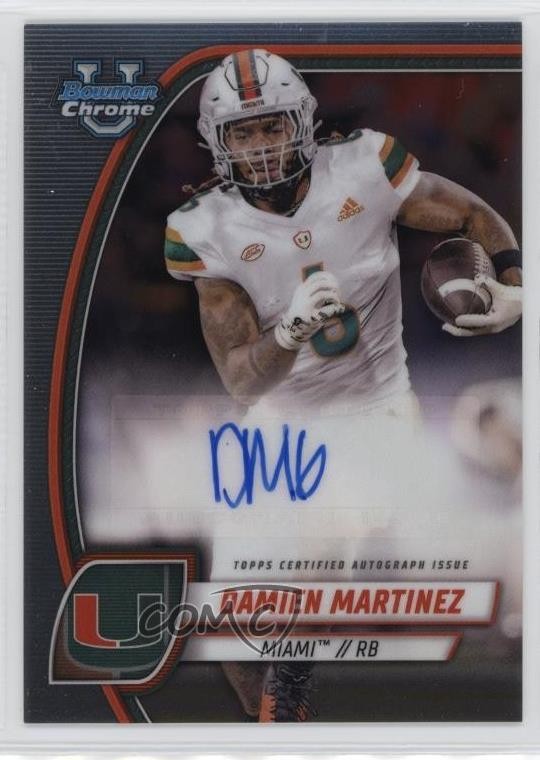 2024 Bowman U Chrome Chrome Prospect Auto Damien Martinez #PA-DMA Auto 9bg