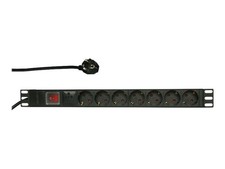 LogiLink PDU7C01 7-Way AC Type F Outlet s 230V 5060Hz 16A 3500W 19" 7-Way PDU