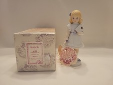VTG Retired Enesco Growing Up Girls Blonde Communion Figurine 515809: NIB