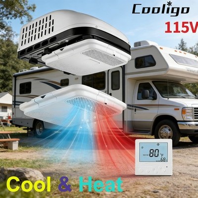115V Heat&Cool 15000BTU RV Air Conditioner Electric Rooftop AC Unit for ...